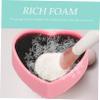 Balacoo 3pcs Makeup Brush Remover Pad Daily Makeup Brush Cleaner Makeup Brush Cleaner Sponge Silicone Makeup Sponge Quick Clean Cosmetic Case Wet and Dry Makeup Remover Pad, Pinkx3pcs view 3