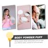 Anneome Plush Body Powder Puff with Bow-knot Compact Powder Puff for After-bath Use Wear-resistant and Refreshing Body Powder Puff Lovely Household Makeup Puff view 3