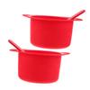 Mipcase 2sets Silicone Wax Warmer Liner Hair Removal Wax Warmer Bowl Replacement Pot for Facial Masks view 1