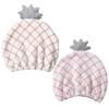 DOITOOL 2pcs Absorbent Hair Drying Caps for Women Cute Pineapple Pattern Quick-dry Towel Hats Use Hair Turbans for Wet for Home Hotel Travel view 1