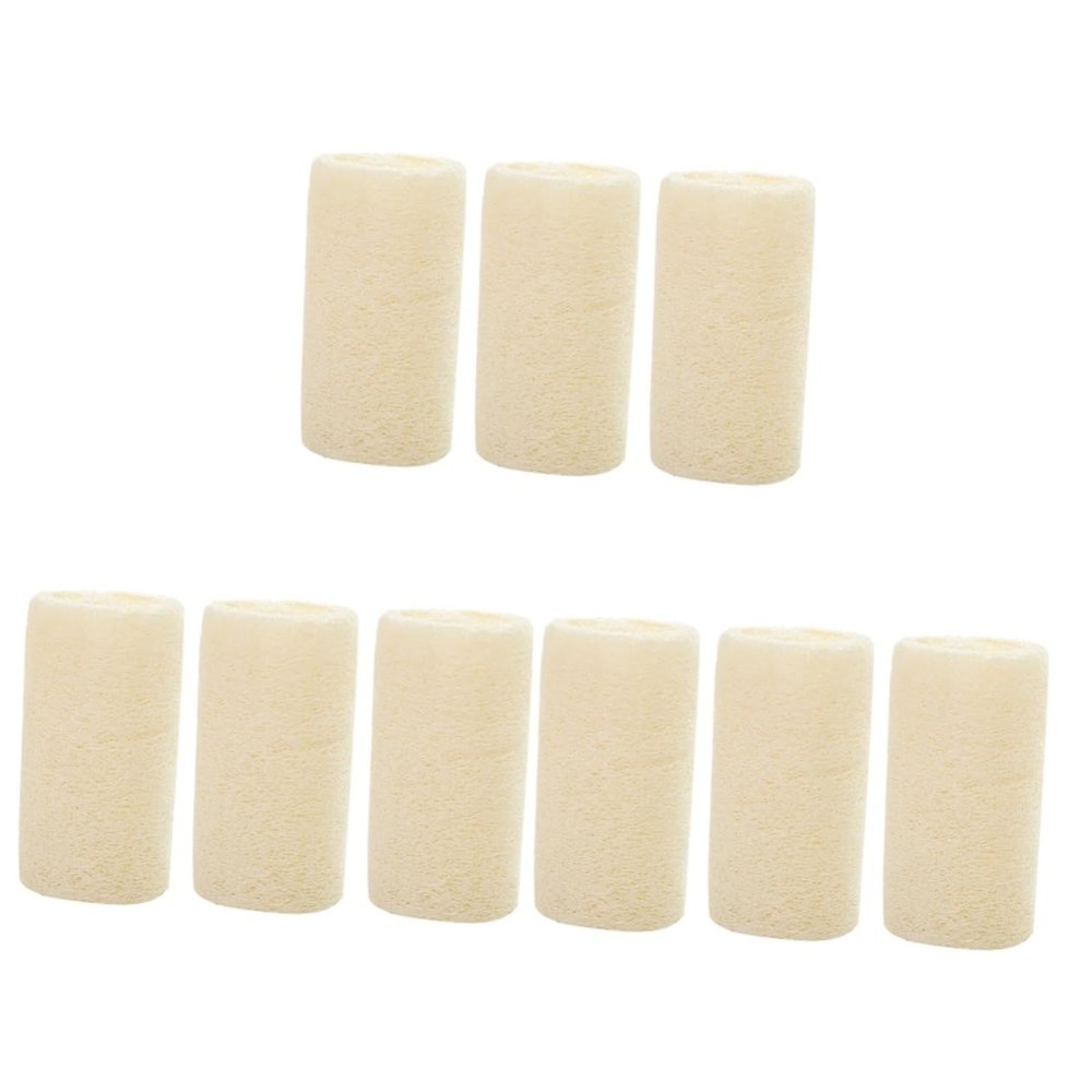 balacoo 9pcs Natural Loofah Body Scrubber Gentle Exfoliating Bath Loofah for Skin Cleansing and Refreshing for Daily Use Soft and Safe Sponge for Smooth Skin
