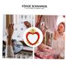 balacoo 2pcs Elegant Heart Crown Design Desktop Stand Mirrors Stylish Wedding Table Placing for Bedroom Bathroom and Living with Decorative Antique Finish view 4
