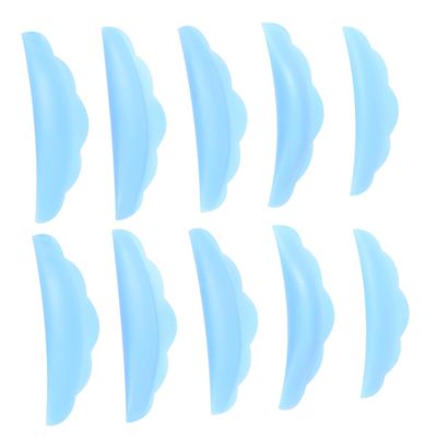 balacoo 5pairs Reusable Eyelash Perm Gaskets Silicone Eye for Eyelash Extensions Grafting Tool Non- Design for Easy Application
