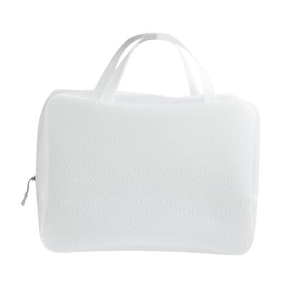 1pc Eva Pouch Cosmetic Triangle Zipper Bag Mesh Washing Portable Makeup Waterproof, As Shown, 33.5*25.5cm