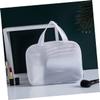 1pc Eva Pouch Cosmetic Triangle Zipper Bag Mesh Washing Portable Makeup Waterproof, As Shown, 33.5*25.5cm view 3