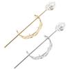 DOITOOL 2pcs Hair Sticks for Women Elegant Hair Bun Cuffs Decorative Ponytail Holders for Girls Lightweight Easy to Use Gold Silver view 1