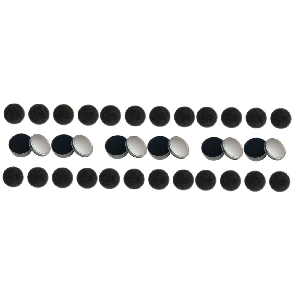 Didiseaon 3sets Makeup Brush Cleaning Sponge Quick Dry Cleaning Box Makeup Cleaner Reusable Cosmetics Tool Cotton Pad Set