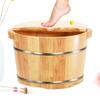 BABYCE Foot Bath Soak Foot Spa Bucket with Lid,Solid Oak Wood Foot Soaking Barrel Bucket,Foot Wash Basin for Foot Bath,Foot Soaking Tub Foot Spa Household Wash Ba, UWGK6003178 view 2