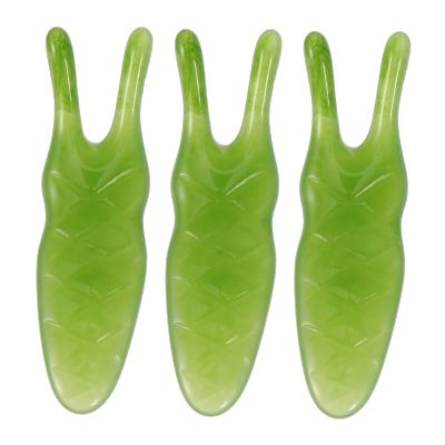 DOITOOL 3pcs Portable Nose Massager Tools Dual-pronged Resin Scraping Massagers for Facial Care Lightweight and Design for Easy Use and Storage