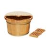 BABYCE Foot Bath Soak Foot Wash Basin for Foot Bath,Solid Cedar Wood Foot Soaking Barrel Bucket,Foot Spa Bucket with Massage,Foot Soaking Tub Foot Spa Household Wash Ba view 2