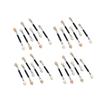DOITOOL 30pcs Double-headed Eyeshadow Applicators Portable Makeup Brushes with Aluminum Tubes and Latex Tips for Eye Makeup Women and Girls The Go view 1