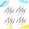 DOITOOL 30pcs Double-headed Eyeshadow Applicators Portable Makeup Brushes with Aluminum Tubes and Latex Tips for Eye Makeup Women and Girls The Go view 3