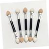 DOITOOL 30pcs Double-headed Eyeshadow Applicators Portable Makeup Brushes with Aluminum Tubes and Latex Tips for Eye Makeup Women and Girls The Go view 4