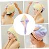 Angoily Hair Drying Towel Wrap Fast Drying Cap Microfiber Fabric Seven for Women view 3