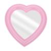 DOITOOL 1pc Heart-Shaped Makeup Mirror Desktop Cosmetic Mirror for Dresser Lovey Heart Design Stylish and for Vanity Decor Option view 1