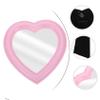 DOITOOL 1pc Heart-Shaped Makeup Mirror Desktop Cosmetic Mirror for Dresser Lovey Heart Design Stylish and for Vanity Decor Option view 4