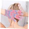 DOITOOL 10pcs Deep Exfoliating Gloves Fine Texture Bath Gloves Scrubber for Body Washing Shower Mittens Random Style view 4