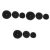 Housoutil 9pcs Hair Donut Bun Maker Black Styler for Elegant Chignons No Damage Quick Styling for Ballet Dance view 1