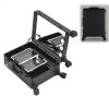 Makeup Bag, Travel Make Up Train Case, Cosmetic Box Jewelry Organizer Lockable with Mirror, Large Capacity Cosmetic Organizer Bags with Dividers, Traveling Makeup Storage Case with Handle ( Size : C ) view 1