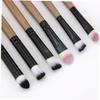 Housoutil 40pcs Eyeshadow Brush Set Plastic Handle for Portable Eye Makeup Short Eyeliner and Eyelash Brushes Grey and Black for Daily Use and Beginners view 3