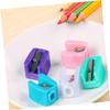 DOITOOL Eyebrow Pencil Sharpener Color Random Mini Pencil Sharpener for Eyeliner Lipliner view 3