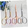 Didiseaon 12pcs Stainless Steel Men Mustache Trimmer Nose Hair Scissors Beard Trimming Shears for Home Barber Shop Random Color view 4