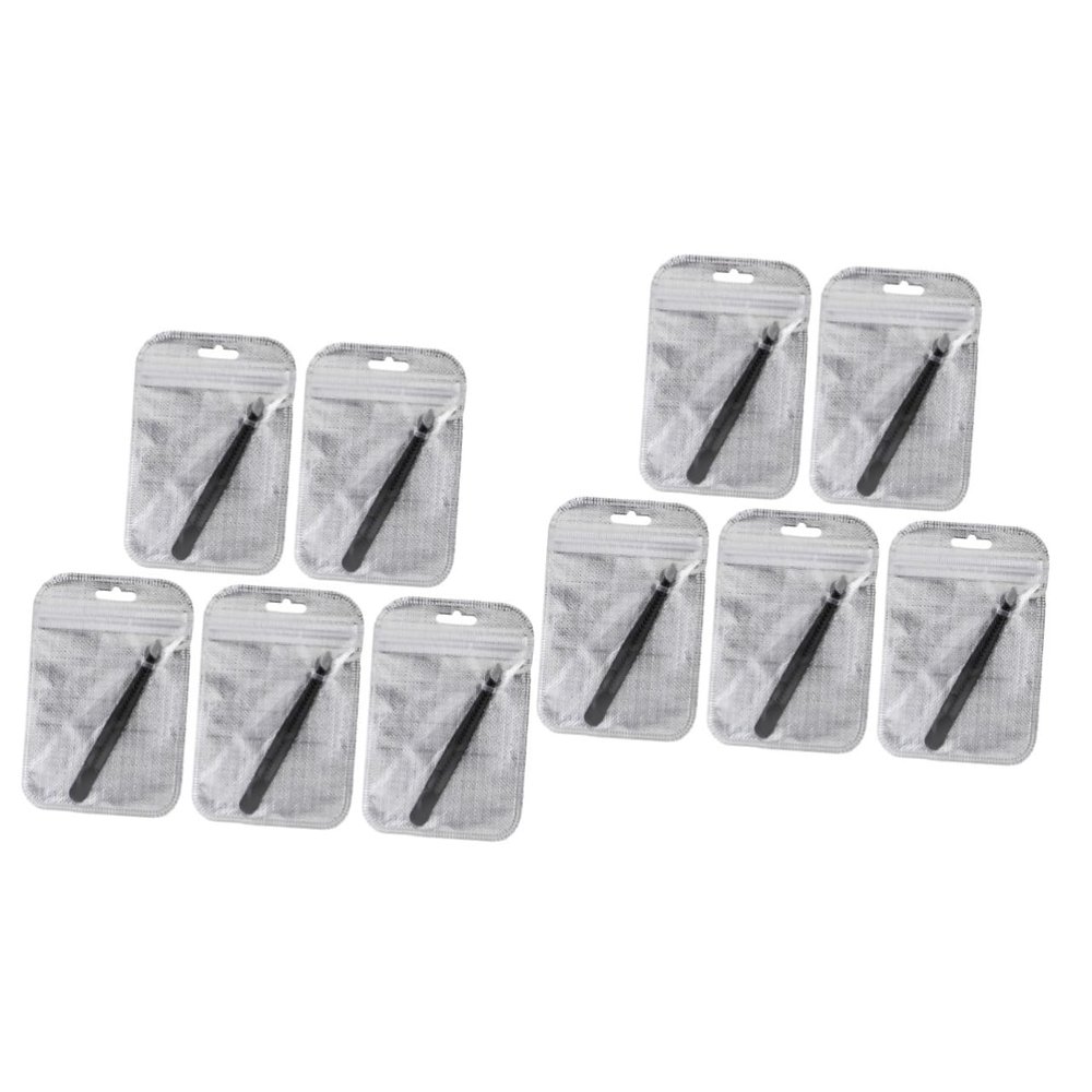 DOITOOL 10pcs Stainless Steel Eyebrow Tweezers Women Portable Eyebrow Makeup Tool Ergonomic Design for Precision Grooming Travel for