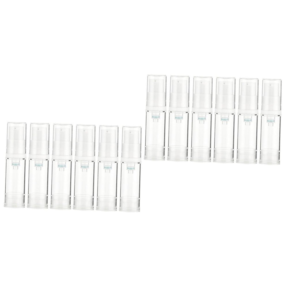 Didiseaon 12pcs Travel Containers for Creams Pump Bottles Empty Lotion Bottles Lids