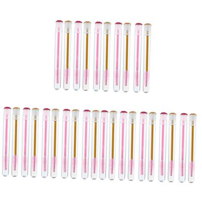 NOLITOY 30pcs Eyelash Brush Tube Portable Eyebrow Wands for Easy Makeup Application for Eyelash Care and Storage Random Colors
