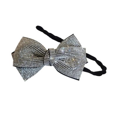 balacoo Bowknot Hair Bun Maker Rhinestones Stylish Donut Bun Shaper Tool for Effortless Updos for Travel Everyday Wear