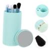 NOLITOY 5sets Portable Makeup Brush Mirror Travel Cosmetic Tools Blush and Loose Powder Brushes Adorable Design for Daily Makeup Use view 4
