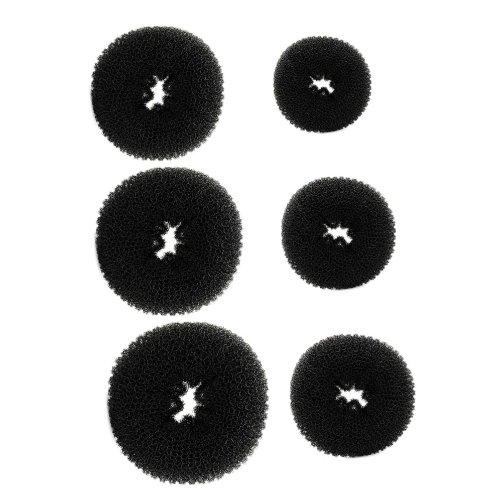 balacoo 6pcs Girls Bun Maker Hair Discs for Women Beautiful Hair Accessories for Women Donut Bun Makers