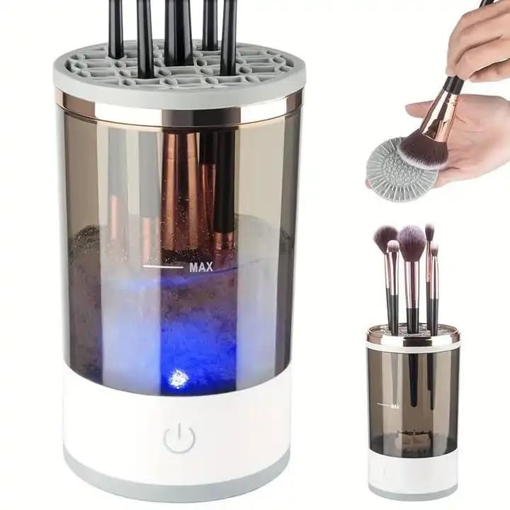 AWR Deluxe Electric Make Up Cleaner, Brushes Cleaner, Multi Brush Cleaner, Brush Cleaner, White