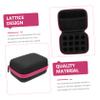 balacoo 1pc Portable Essential Oil Storage Case Makeup Organizer for Travel Lightweight and Shockproof Multi-functional Oxford Pouch Pink view 2