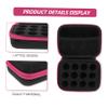 balacoo 1pc Portable Essential Oil Storage Case Makeup Organizer for Travel Lightweight and Shockproof Multi-functional Oxford Pouch Pink view 3