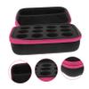 balacoo 1pc Portable Essential Oil Storage Case Makeup Organizer for Travel Lightweight and Shockproof Multi-functional Oxford Pouch Pink view 4