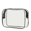 NaYiissi Clear Travel Toiletry Bag, TSA Approved Travel Bags for Toiletries, Quart Size Travel Bag Carry on Airport Airline Compliant Bag, Waterproof Cosmetic Makeup Bag for Women Men (Black) view 1