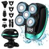 Head Shavers for Bald Men, 5D Electric Razor Dolodomy 5 in 1 Waterproof Display Mens Shaver for Wet Dry Electric Skull Shavers with LED Lights Nose Hair Sideburns Trimmer and Face Cleaning Brush view 1