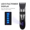 Professional Hair Clippers for Men, Professional Hair Clipper Men's Barber Beard Trimmer Rechargeable Ceramic Blade Hair Cutting Machine Adult Kid Haircut Low Noise (Color : Golden) view 3