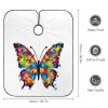Awareness Colorful Butterfly Professional Barber Cape,Polyester Hair Cutting Salon Cape,Water And Stain Resistant Apron,Cutting Hair Beard Hairdressing Cape Anti-Static Haircut,56.766.9 Inch (1 Pack) view 2