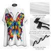Awareness Colorful Butterfly Professional Barber Cape,Polyester Hair Cutting Salon Cape,Water And Stain Resistant Apron,Cutting Hair Beard Hairdressing Cape Anti-Static Haircut,56.766.9 Inch (1 Pack) view 4