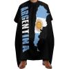 Argentina Flag Professional Barber Cape,Polyester Hair Cutting Salon Cape,Water And Stain Resistant Apron,Cutting Hair Beard Hairdressing Cape Anti-Static Haircut,56.766.9 Inch (1 Pack) view 1