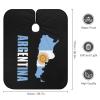 Argentina Flag Professional Barber Cape,Polyester Hair Cutting Salon Cape,Water And Stain Resistant Apron,Cutting Hair Beard Hairdressing Cape Anti-Static Haircut,56.766.9 Inch (1 Pack) view 2