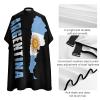 Argentina Flag Professional Barber Cape,Polyester Hair Cutting Salon Cape,Water And Stain Resistant Apron,Cutting Hair Beard Hairdressing Cape Anti-Static Haircut,56.766.9 Inch (1 Pack) view 4