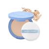 LAMUSELAND Pressed Powder Compact, Oil Control Brighten Skin Color Face Powder, Whitening Highlighting Face Makeup Tools for Women Girls (JG03) view 1