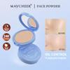 LAMUSELAND Pressed Powder Compact, Oil Control Brighten Skin Color Face Powder, Whitening Highlighting Face Makeup Tools for Women Girls (JG03) view 4