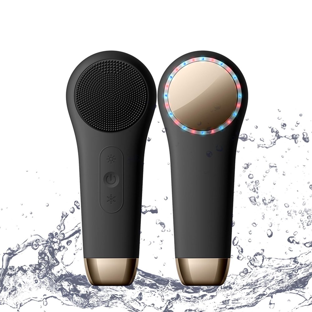 Rechargeable Silicone Electric Face Scrubber  Vibrating Facial Cleansing Brush for Deep Cleansing & Exfoliation, Waterproof, Gentle on Skin, for Men & Women