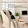 PHASFBJ Massage Chair Full Body Cover,Waterproof Dust Proof Recliners Covers for Cat and Dog Scratch Proof Stretch Protectors Machine Washable,Rice Apricot Color,Package 3 view 2