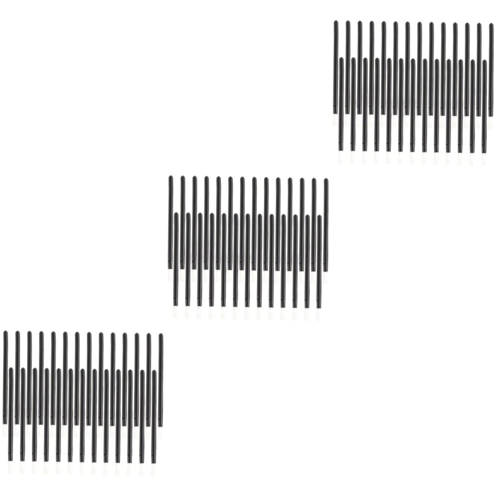Balacoo 150 Pcs Professional Eyeliner Brush Makeup Lipstick Wands Applicator Makeup Cosmetic Tools, 10X2X2cmx3pcs, Blackx3pcs