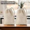 5-Piece Soap Bags for Soap Bars, Soap Bags Mesh Exfoliating, Bar Soap Loofah Pouch, Sisal Soap Saver Bag, Bar Soap Holder for Shower view 4